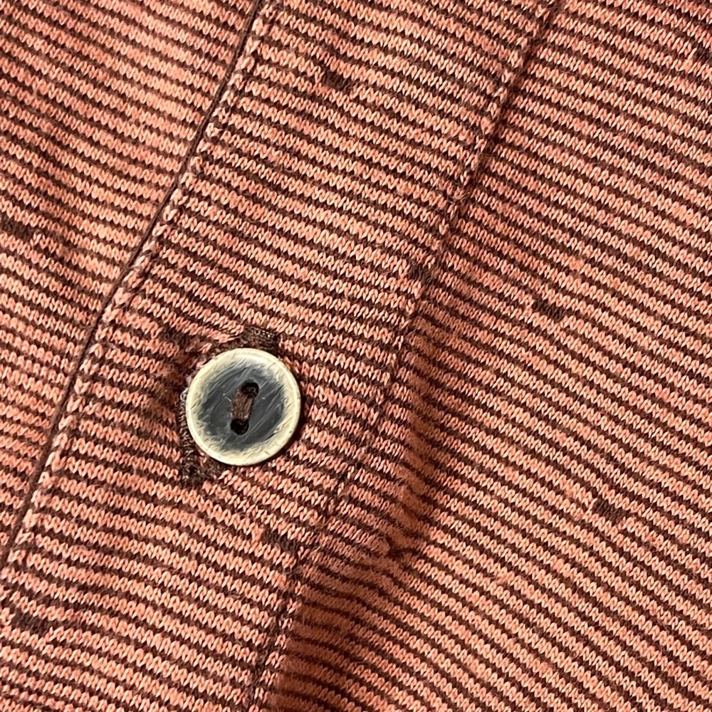 PrAna Ryann Short Sleeve Polo Brown Cloves Organic Cotton Blend Size XL - Picture 5 of 8